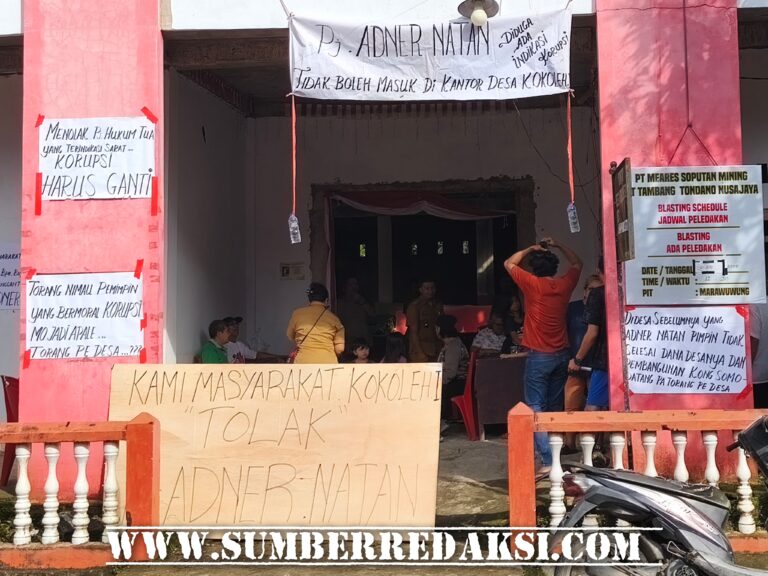 Waduh…! Warga Kokole Satu Tolak Kedatangan Hukum Tua Adner Natan Akibat Dugaan Korupsi