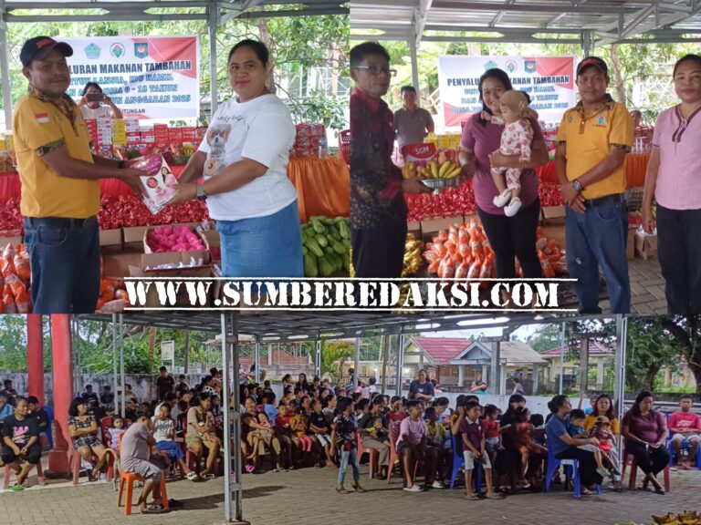 Pemdes Paputungan Salurkan Bantuan PMT Kepada Ibu Hamil, dan Anak-Anak di Usia 0 – 18 Tahun 