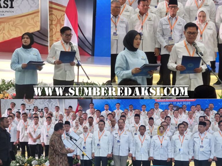 Mendagri Tito Karnavian Pimpin Pengukuhan Pengurus APKASI, Bupati Joune Ganda Sukses Jabat Sekjen 