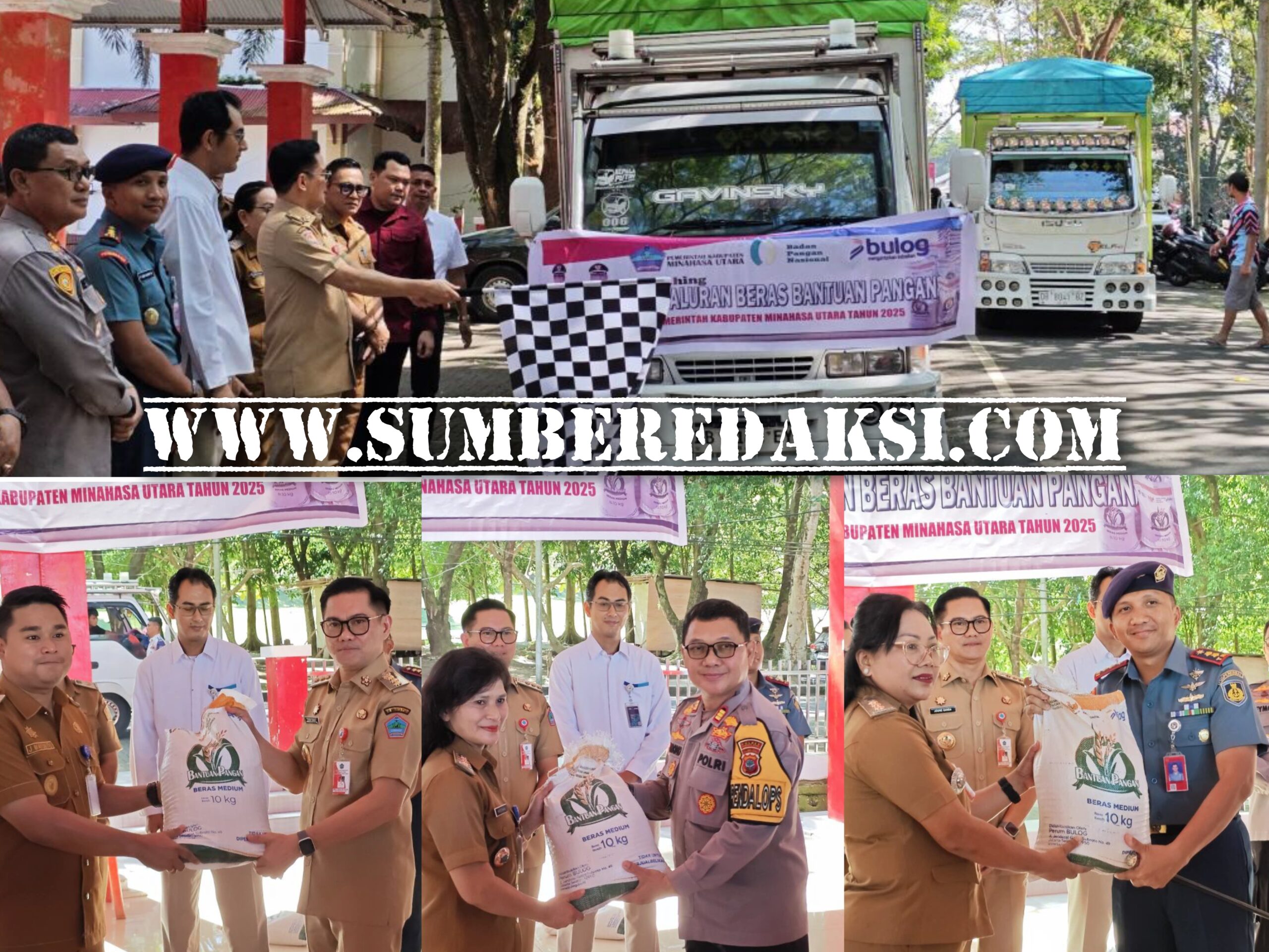 Wow…! Pemkab Minut Berikan 236 Ton Beras Kepada 11.831 Penerima Bantuan Pangan di 10 Kecamatan 