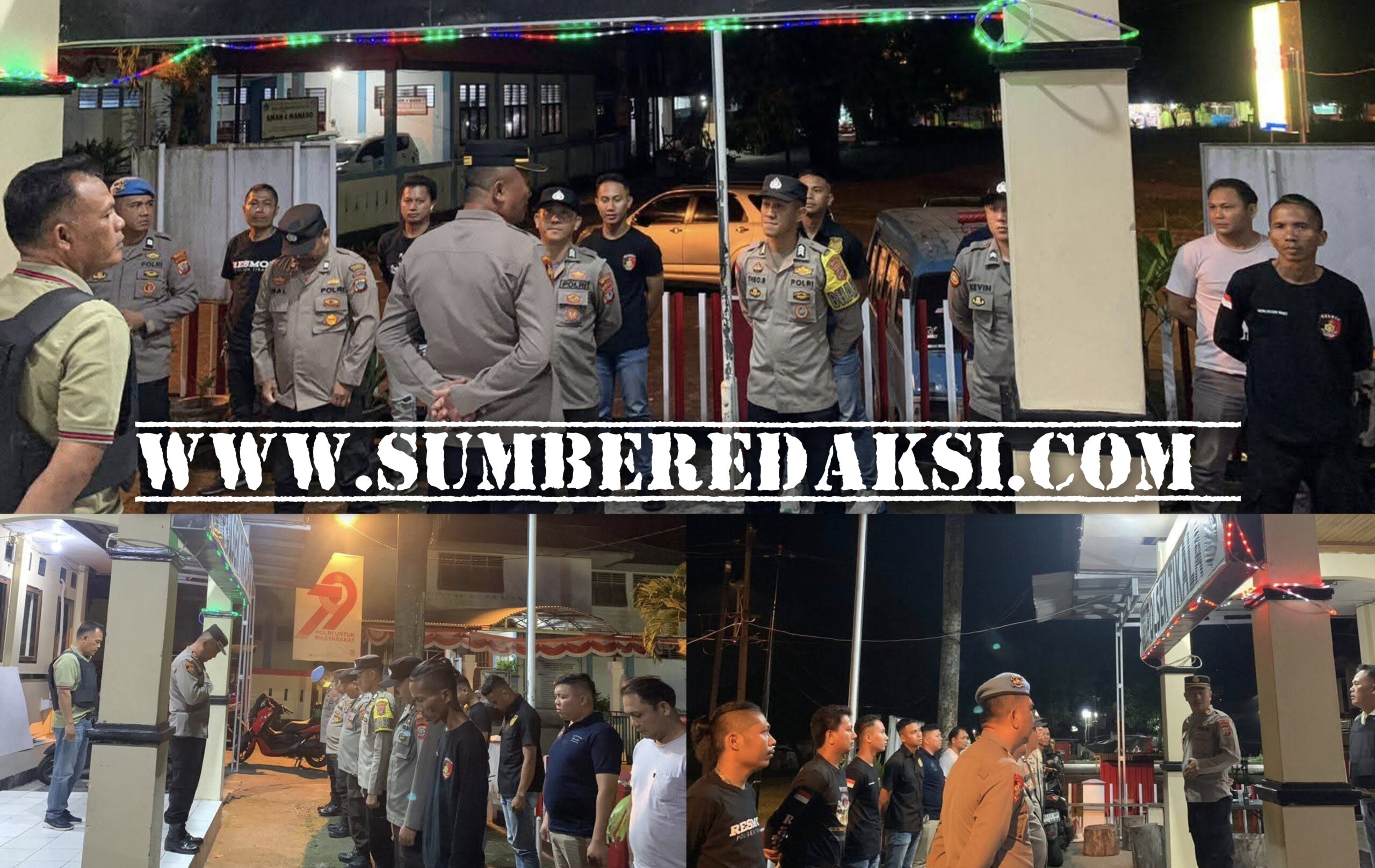 Terus Mengutamakan Keamanan, Kapolsek Tikala Jemmy Worang Pimpin Apel Kesiapan Ops KRYD di Wilayah Kecamatan Paal Dua Tiaka 