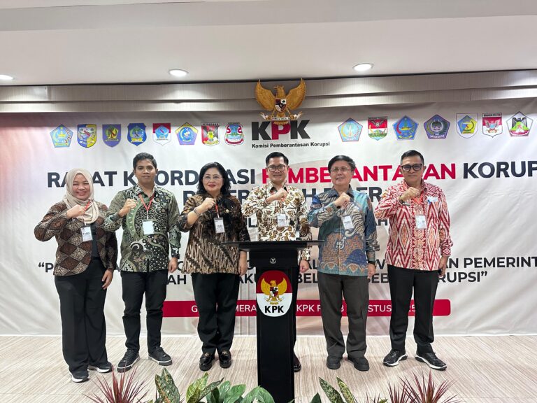 Bupati Joune Ganda Hadiri Rakor Bersama KPK RI 