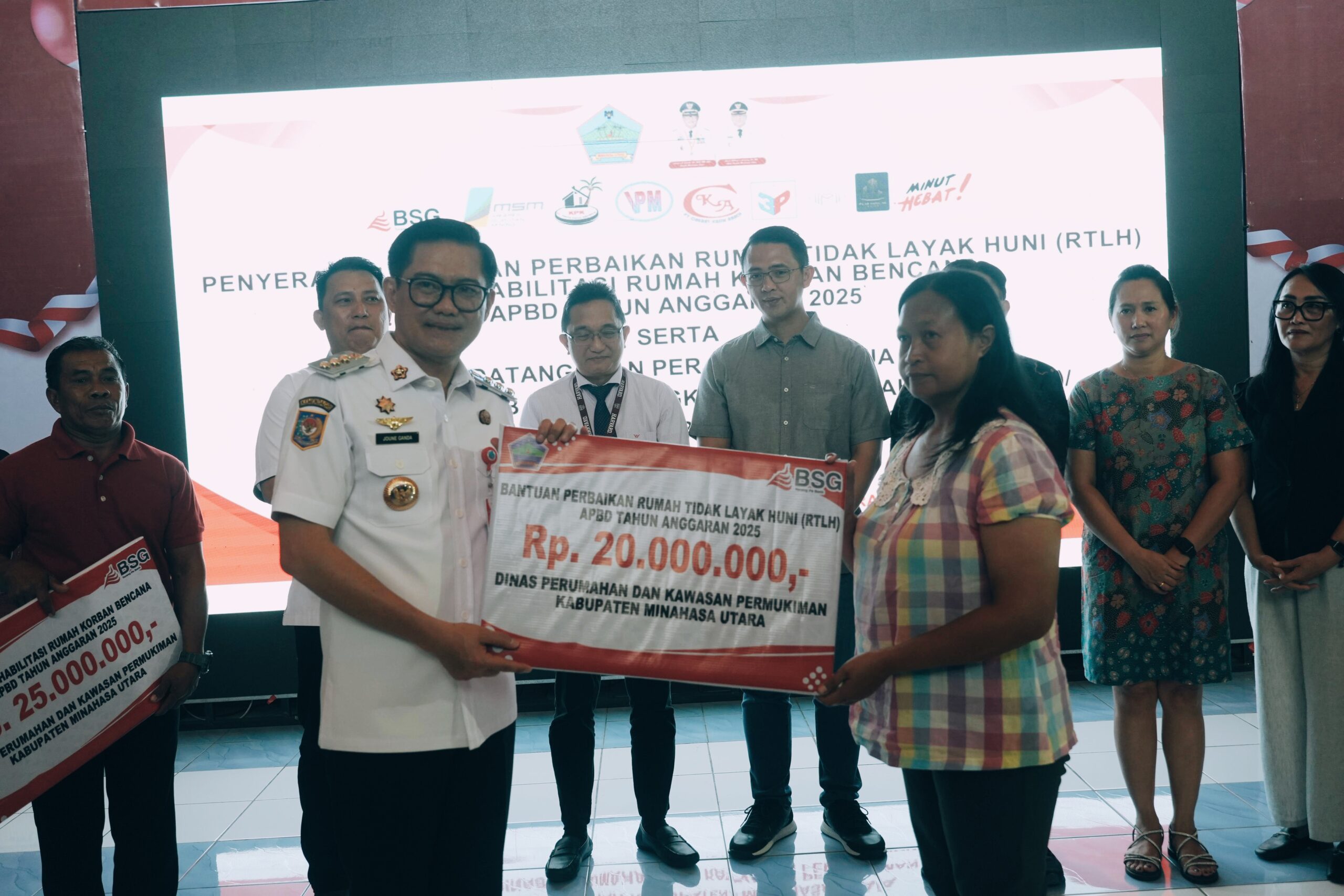 Dukung Asta Cita Presiden Prabowo, Pemkab Minut Berikan Bantuan RTLH Lewat Program ‘Inspirasi’ 