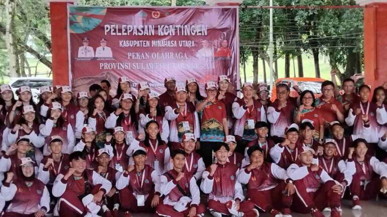 Bupati Joune Ganda Lepas 455 Kontingen Berlaga di Porprov Sulut 2025
