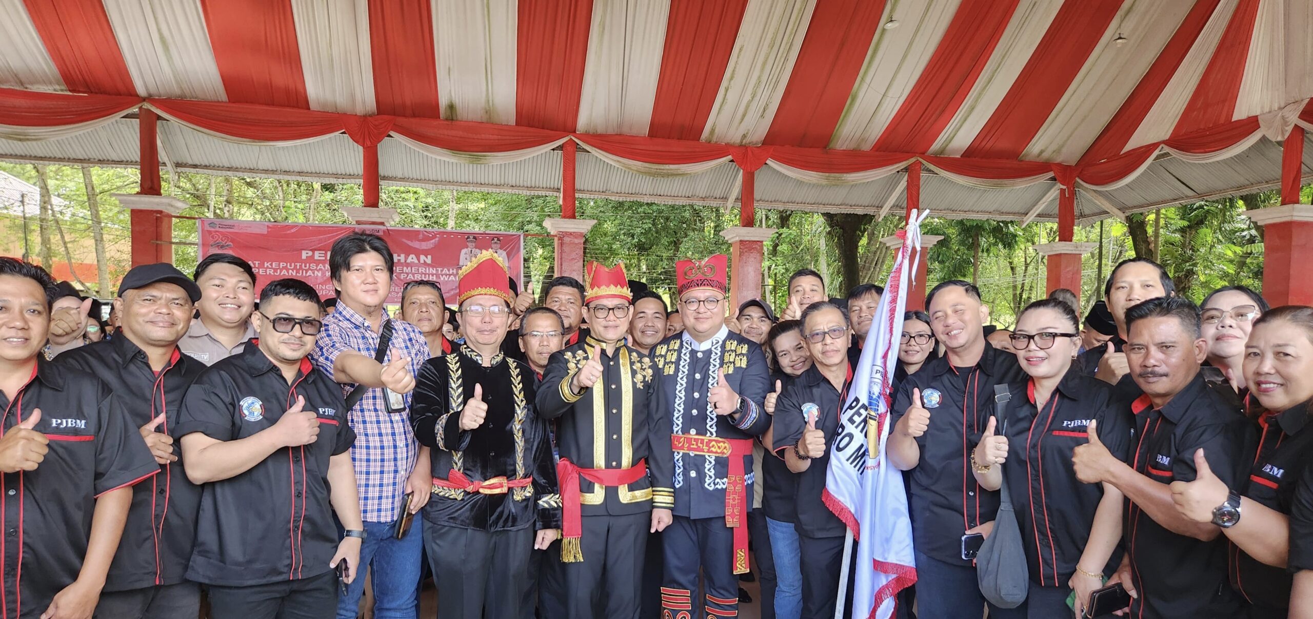 Bupati Joune Ganda Sukses Kukuhkan Persatuan Jurnalis Biro Minahasa Utara 