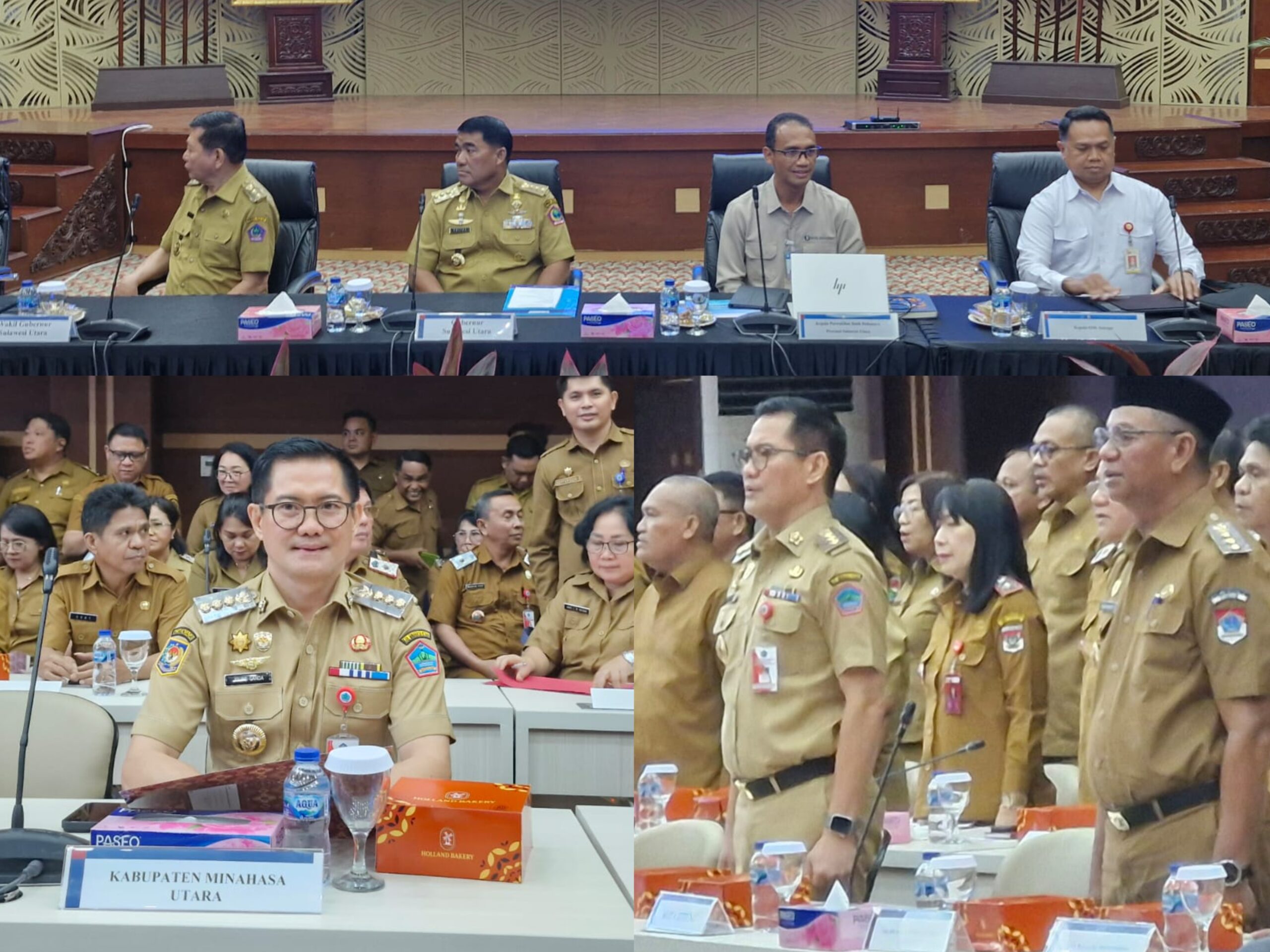 Bupati Joune Ganda Hadiri Pertemuan High Level Meeting di Kantor Perwakilan BI Provinsi Sulut 