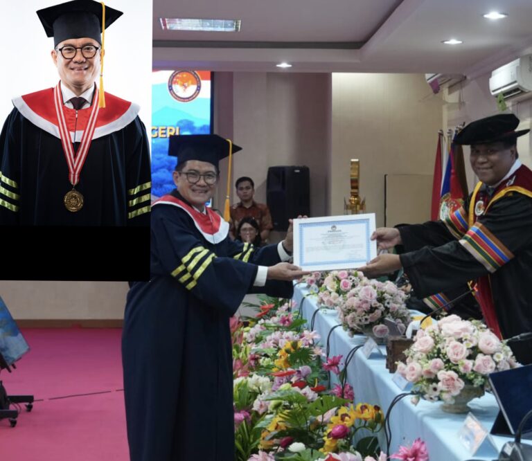 Ditengah Kesibukan Pimpin Minahasa Utara, Bupati Joune Ganda Sandang Gelar Doktor 