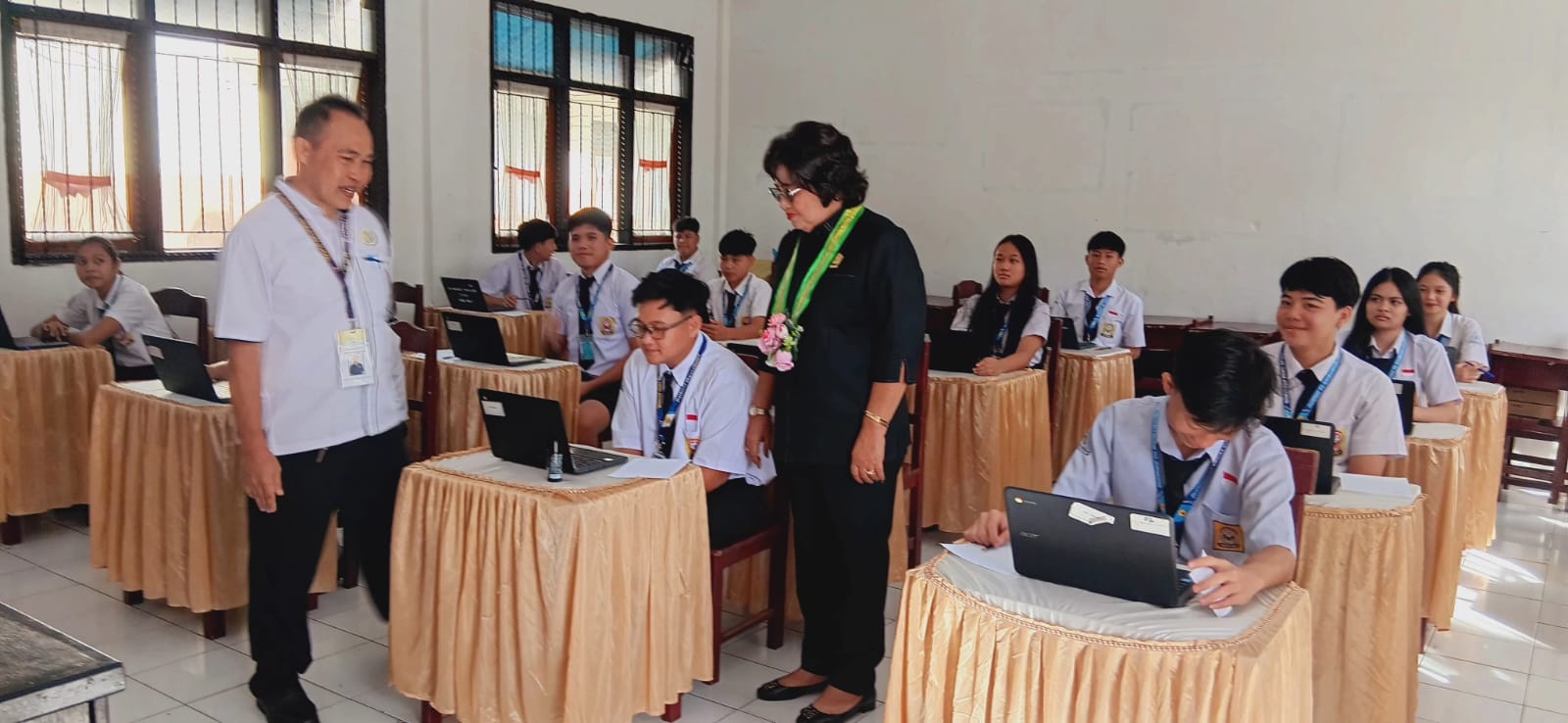 Ketua Dewan VAR Buka Token Tes Kemampuan Akademik di SMP Unklab 