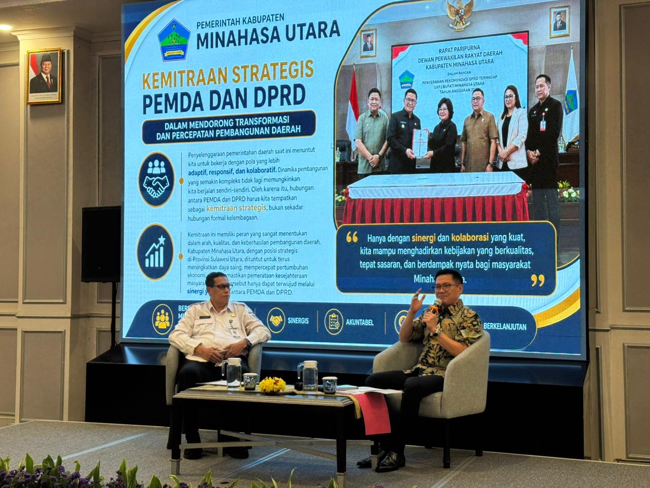 Bupati Joune Ganda Tegaskan Pentingnya Kemitraan Strategis Antara Pemda dan DPRD Dalam Mendorong Percepatan Pembangunan di Daerah