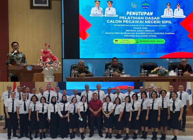 Bupati Joune Ganda Apresiasi Kepada 36 CPNS Minut yang Lulus Latsar 2026