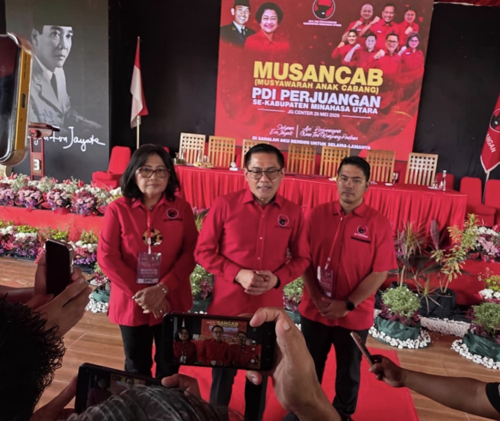 Joune Ganda Satu Komando Pertahankan Kejayaan PDIP di Minahasa Utara