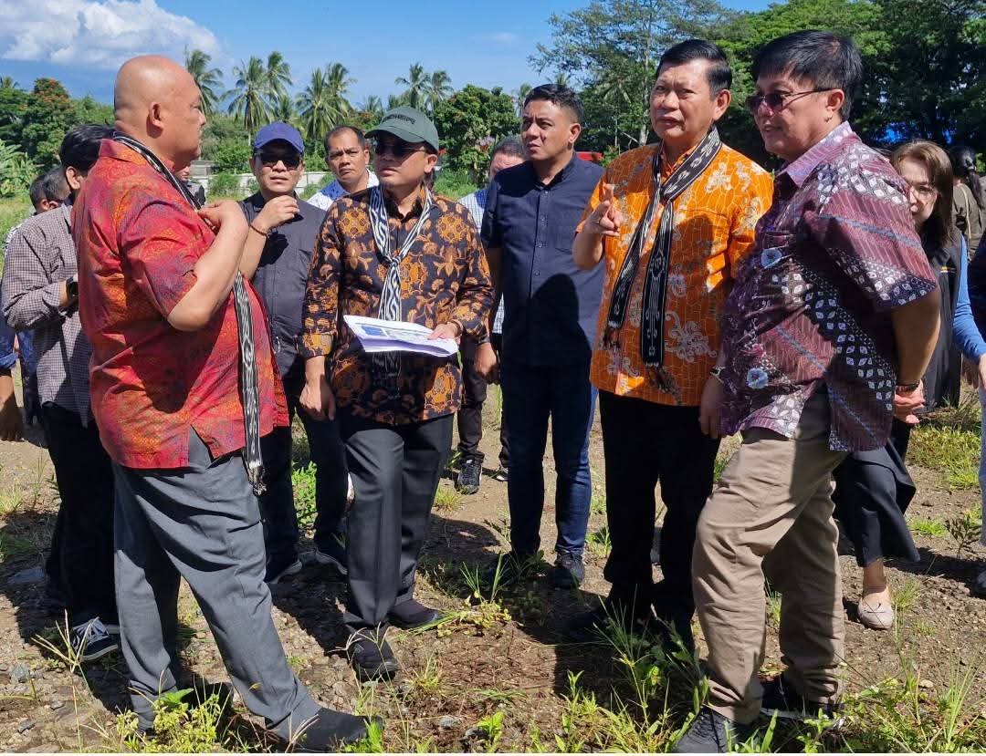 Wakil Gubernur Victor Mailangkai Pantau Lokasi Calon Sekolah Nasional Terintegrasi  di Kabupaten Minahasa Utara 