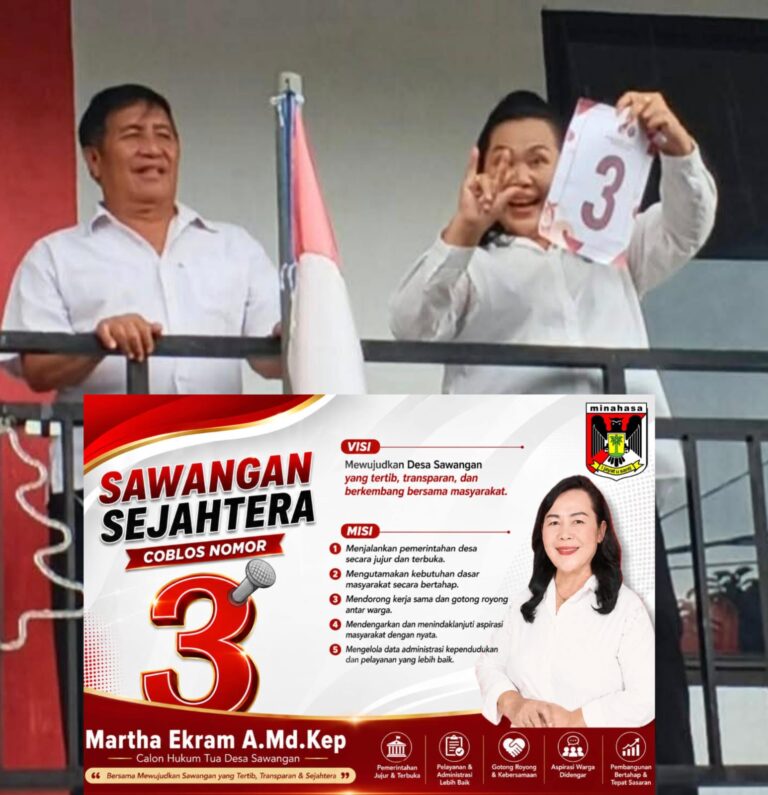 Martha Ekram Resmi Terpilih sebagai Hukum Tua Desa Sawangan, Bawa Misi Perubahan Menuju Desa Lebih Baik