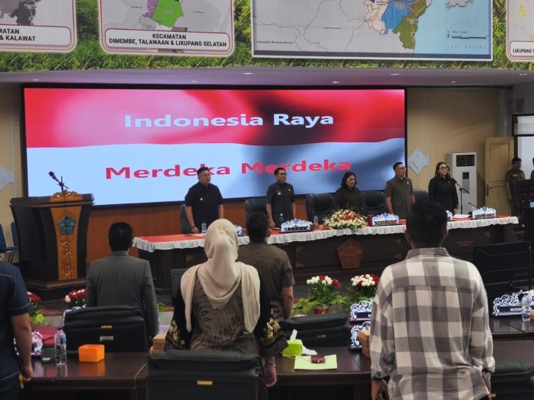 DPRD Minut Gelar Rapat Paripurna Sahkan Ranperda Pertanggungjawaban APBD 2025