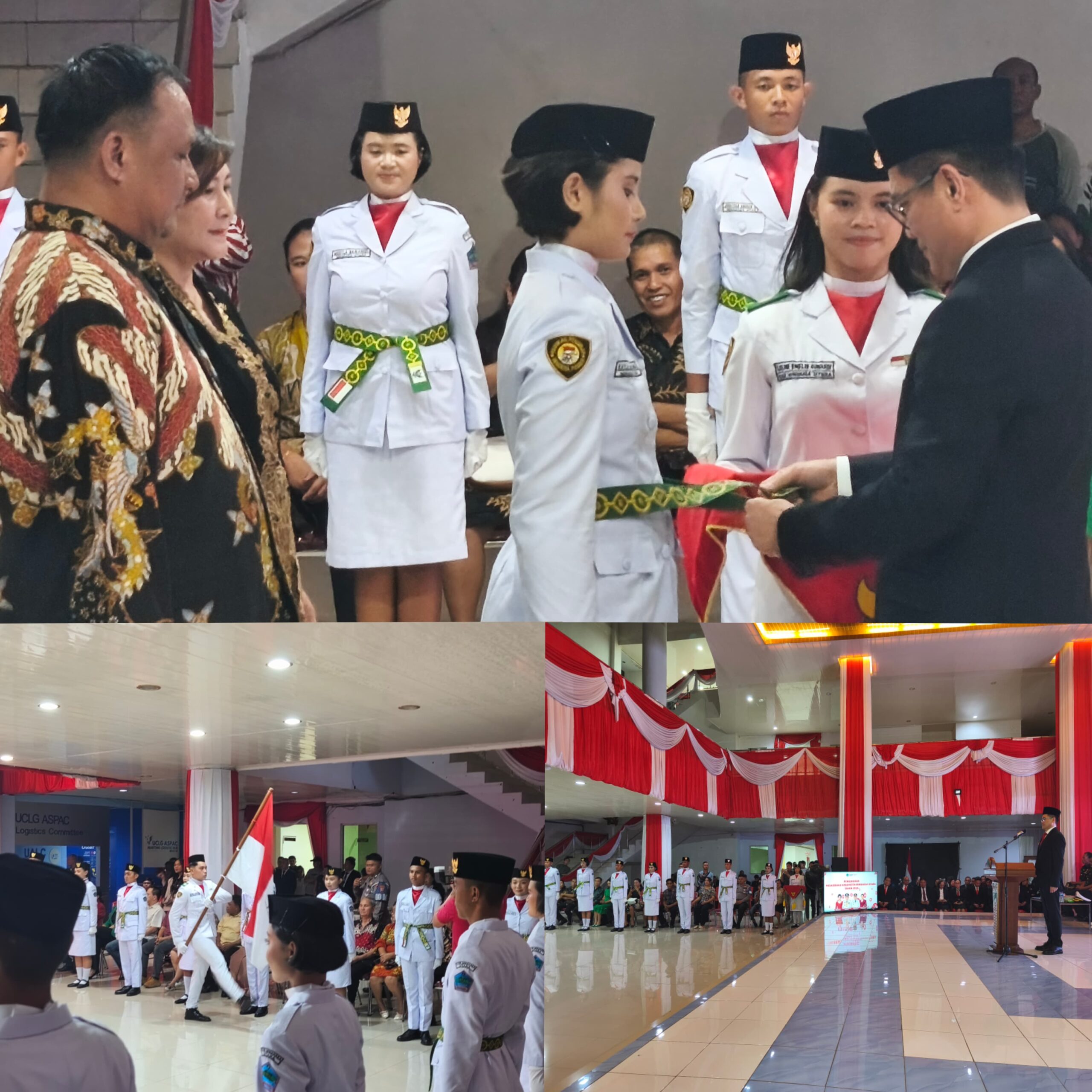 Resmi Dikukuhkan Bupati Joune Ganda, 30 Anggota Paskibraka Minut 2026 Siap Menjalankan Tugas