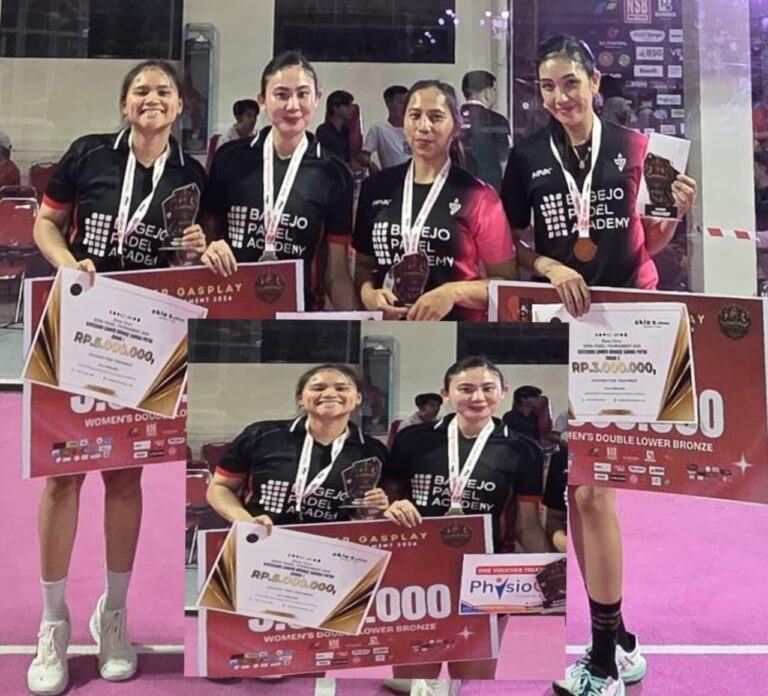 Cicilia Senduk dan Tessalonika Kembuan Juara di Gangster Gasplay open Padel Tournament