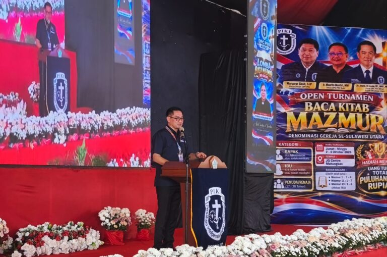 Dr. Joune Ganda Buka Open Tournament Baca Kitab Mazmur se-Sulawesi Utara di JG Center 