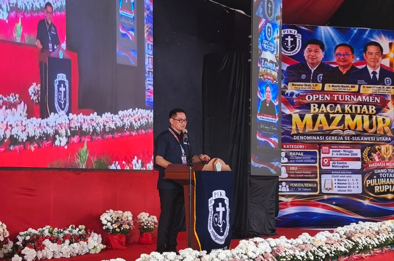 Dr. Joune Ganda Buka Open Tournament Baca Kitab Mazmur se-Sulawesi Utara di JG Center 