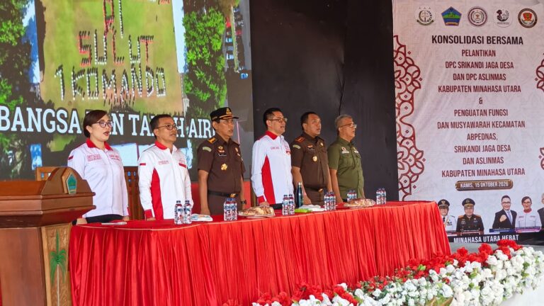 Ketua DPD ABPEDNAS Sulut Stefanus BAN Liow Hadiri Pelantikan Srikandi Jaga Desa dan ASLINMAS Minut, Sekaligus Mengelar Konsolidasi